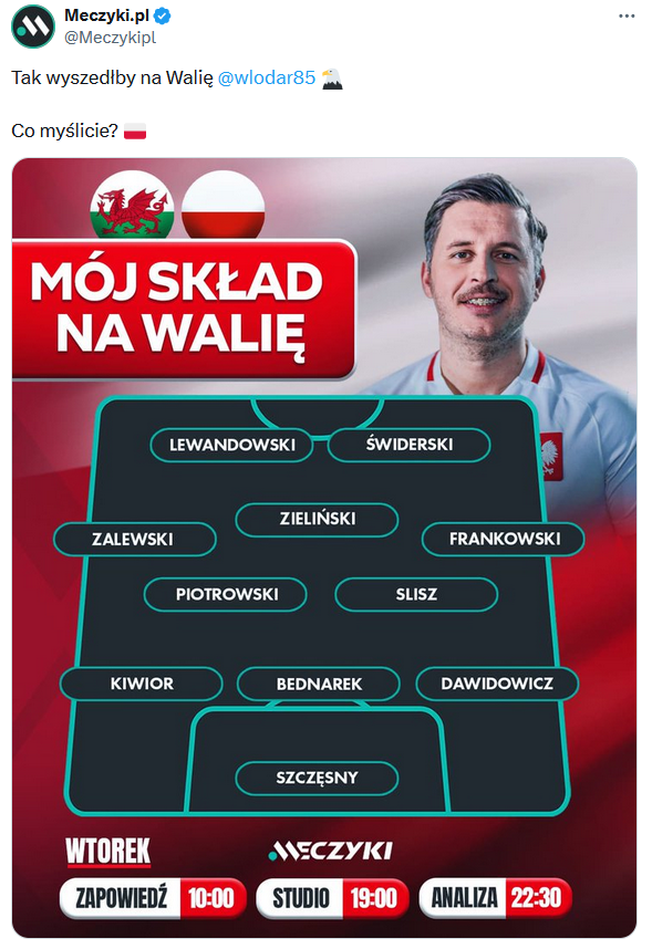 SKŁAD Tomasza Włodarczyka na mecz z Walią!